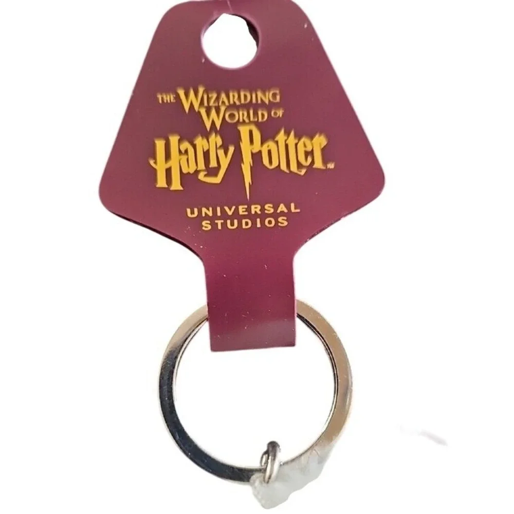 Universal Studios Harry Potter Hedwig Snowy Owl Plush Keychain White 7in